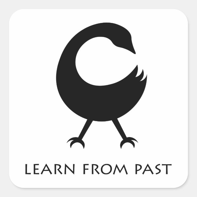 African Adinkra Symbol Sankofa Sticker (Front)