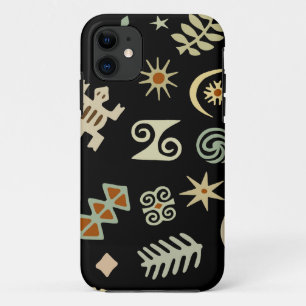 African Adinkra Symbols iPhone 11 Case