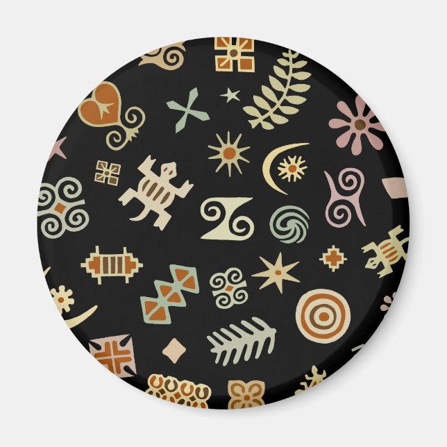 African Adinkra Symbols Magnet (Front)