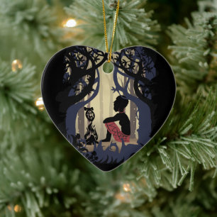 African Alice in Wonderland Ceramic Ornament