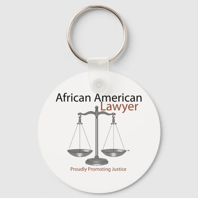 African America Lawyer Key Ring (Front)