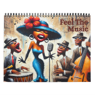 African American 2027 Wall Calendar Feel the Music