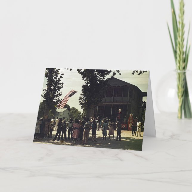 African American 4th of July celebration Card (Front)