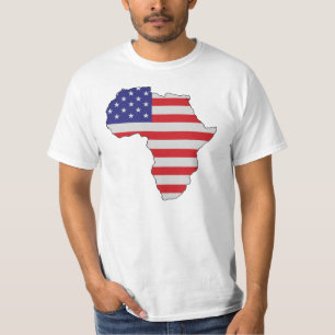 African American Africa United States Flag T-Shirt