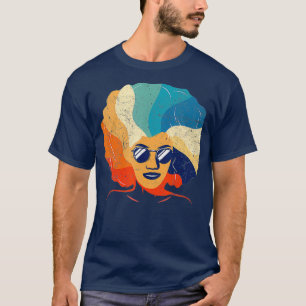 African American Afro Disco Funk Music Black T-Shirt