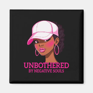African American Afro Queen Sy Black Woman Unbothe Magnet