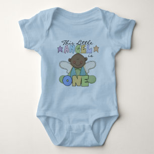 African American Angel 1st Birthday Tshirts