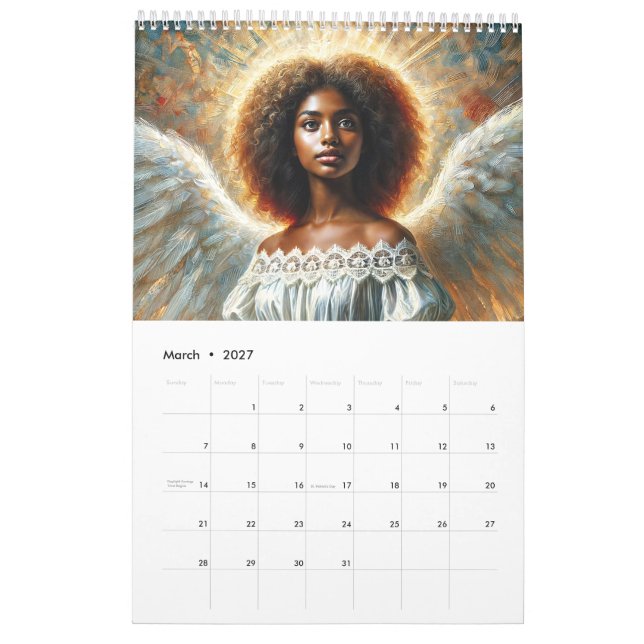 African American Angels Calendar (Mar 2027)