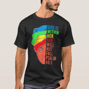 African American Apparel Jesus Christian Black Wom T-Shirt