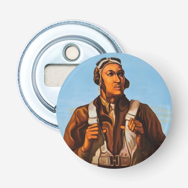 African American Aviators Fighter Pilots of WW2  Bottle Opener (Front)