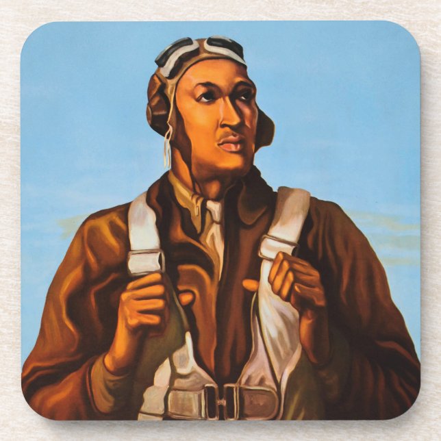 African American Aviators Fighter Pilots of WW2  Coaster (Front)