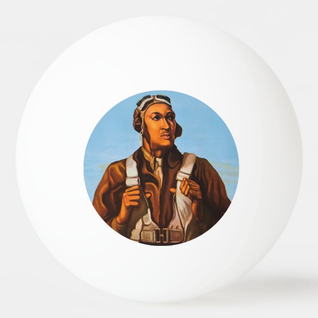 African American Aviators Fighter Pilots of WW2  Ping Pong Ball (Front)