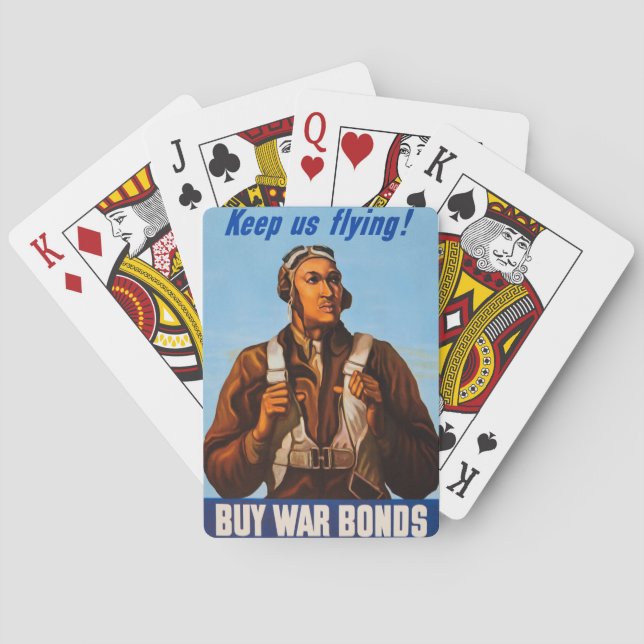 African American Aviators Fighter Pilots of WW2  Playing Cards (Back)
