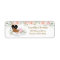 African American Baby Blush Floral Return Address 