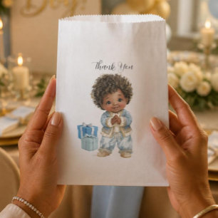 African American Baby Boy Favour Bag