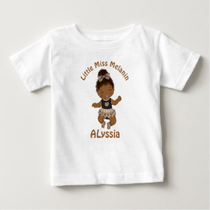 African American Baby Girl Melanin T-Shirt