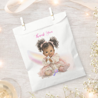 African American Baby Girl Thank You Favour Bag