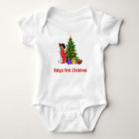African American Baby Girl's First Christmas