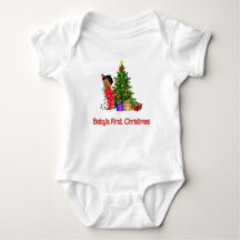 African American Baby Girl's First Christmas