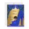 African American Baby Shower Boy Blue Gold Shoe