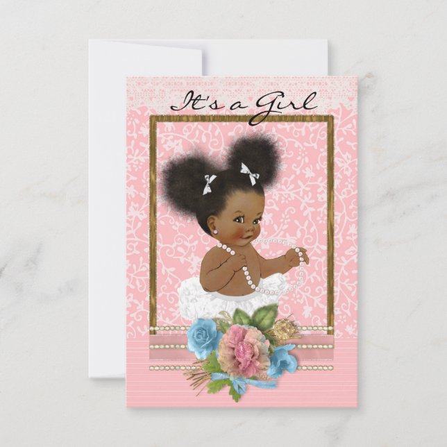 African American Baby Shower Invitation (Front)