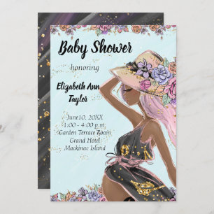 African American Baby Shower Invitation