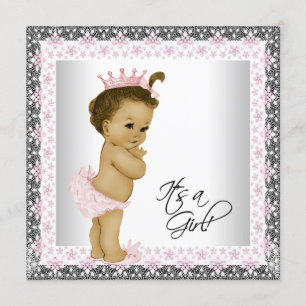 African American Baby Shower Invitation