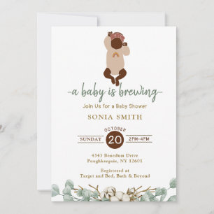African American Baby shower Invitation