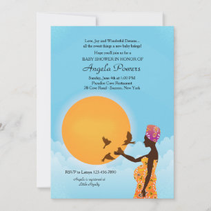African American Baby Shower Invitation