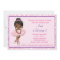 African American Ballerina Birthday Invitation