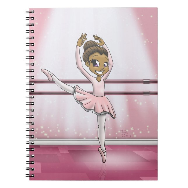 African American Ballerina Notebook (Front)