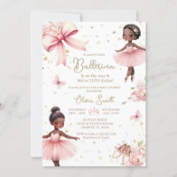 African American Ballerina TuTu Baby Shower 