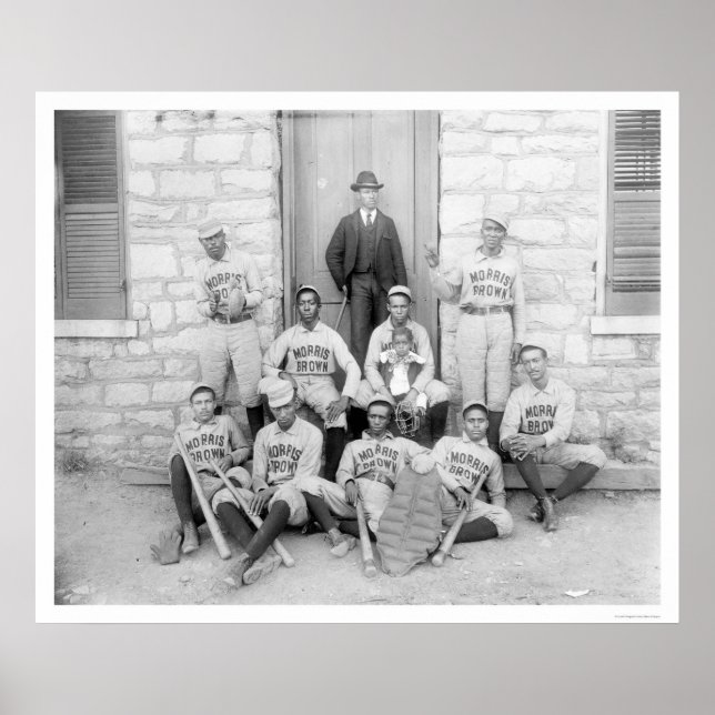 African American Baseball 1900 Poster (Front)