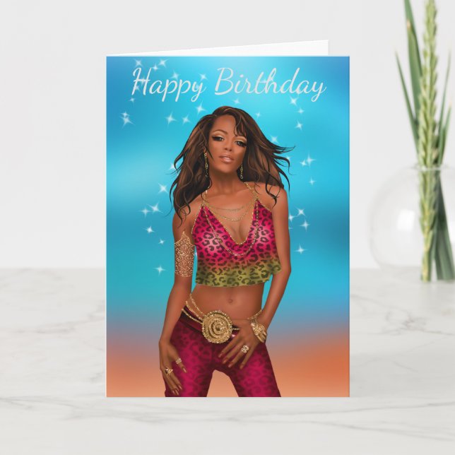 African American Birthday Card (Front)