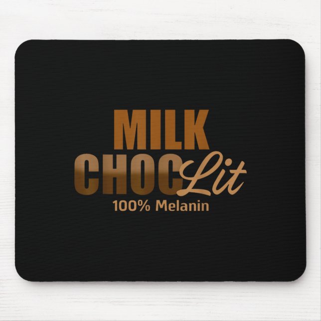African American Black Afro Women Milk Choc-lit 10 Mouse Pad (Front)