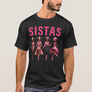 African American Black Cowgirls Western Sistas Bla T-Shirt