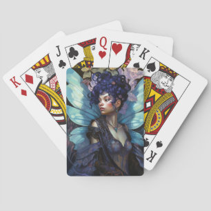 African American Black Fairy Fantasy Art Playing Cards