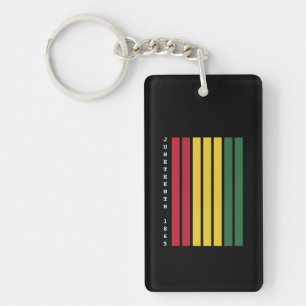 African American Black History Juneteenth 1865 Key Ring