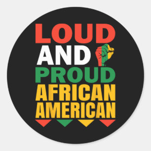 African American Black History Juneteenth Classic Round Sticker