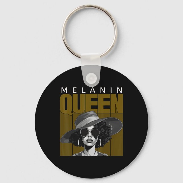 African American Black History - Juneteenth Melani Key Ring (Front)