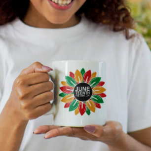 African American Black History Juneteenth Sunflowe Coffee Mug