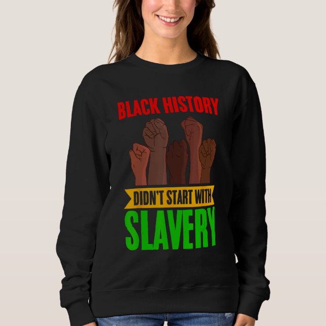 African American Black History Month African Herit Sweatshirt (Front)