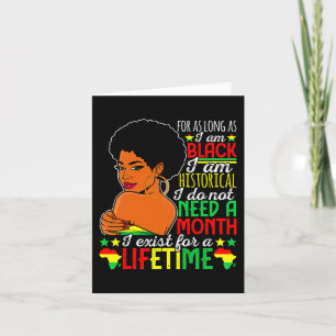 African American Black History Month Juneteenth Pr Card
