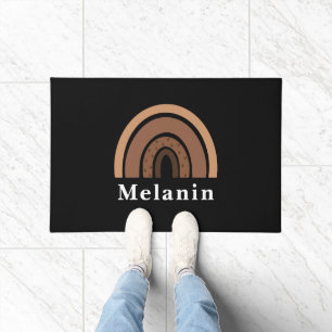African American Black History Month Melanin Doormat