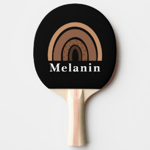 African American Black History Month Melanin Ping Pong Paddle