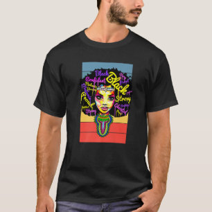 African American Black History Month Retro Afro Me T-Shirt