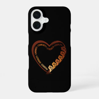 African American Black History Month Valentine iPhone 16 Case