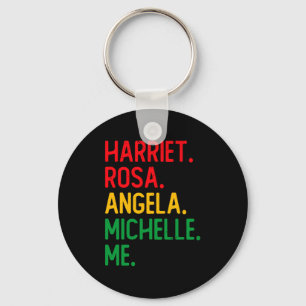 African American Black Leaders Black History Month Key Ring