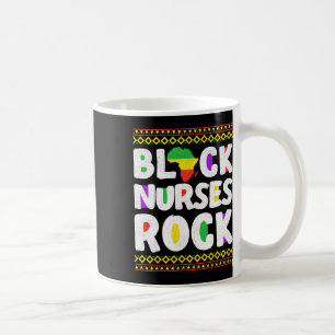 African American Black Nurse Rock Juneteenth 1 Coffee Mug