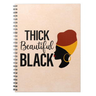 African American Black Pride BLM Melanin Queen Notebook